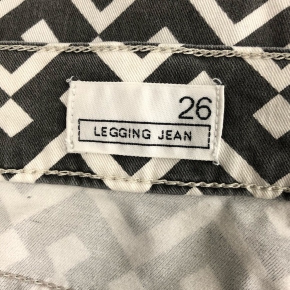 Gap 1969 geometric gray and white jeans, size 26 - Picture 7 of 8